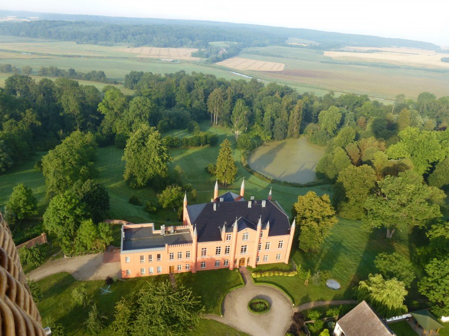 Gutshaus Wietzow von oben, © Kröger