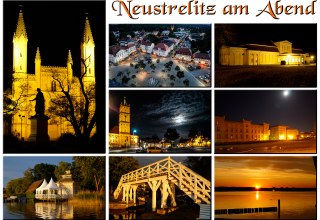 Collage Neustrelitz abends // © R. Altmann Collage Neustrelitz abends // © R. Altmann