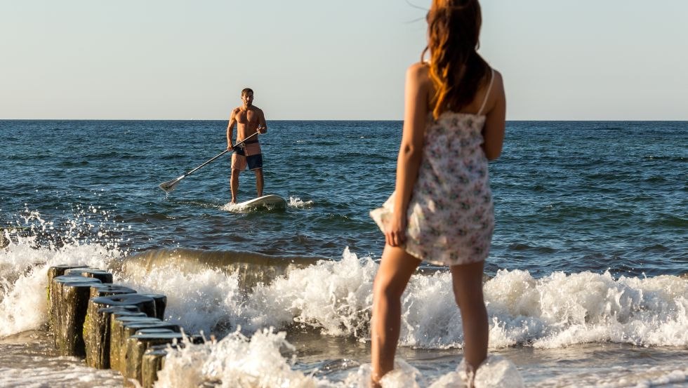 Stand-up-paddling in Graal-Müritz // © TuK GmbH Graal Müritz, Alexander Rudolph Stand-up-paddling in Graal-Müritz // © TuK GmbH Graal Müritz, Alexander Rudolph