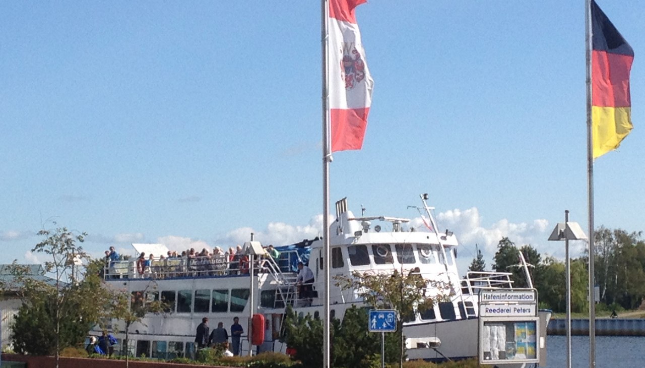 Fahrgastschiff Jan van Cuyk im Seebad Ueckermünde, © Kay Peters