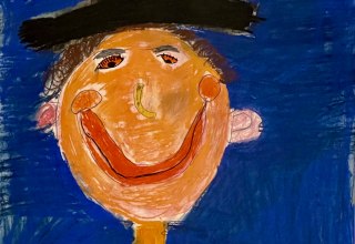 Pastellzeichnung, Emil 7 Jahre // &copy; Ute Laux
