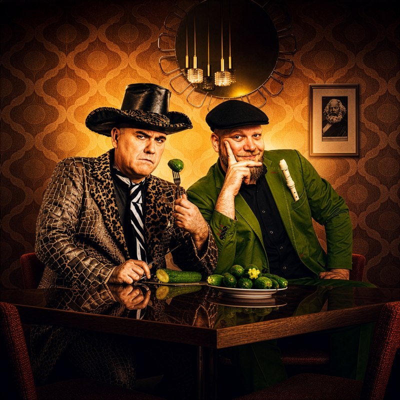 Magie und Comedy Rostock - Hieronymus & Wolli - Fauler Zauber trifft Comedy mit Sachen // &copy; Agentur (KI-bearbeitet)