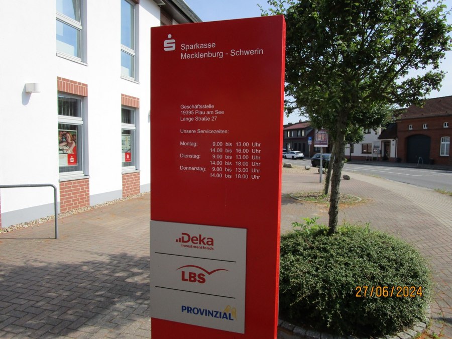 Sparkasse Plau am See, © Jonas Kurverwaltung