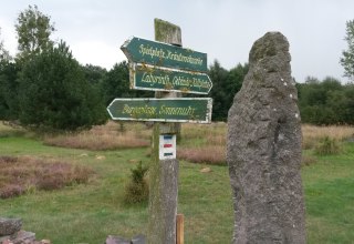 Im Findlingsgarten gibt es auch eine Haltestelle der Schmalspurbahn // &copy; Angelika Michaelis