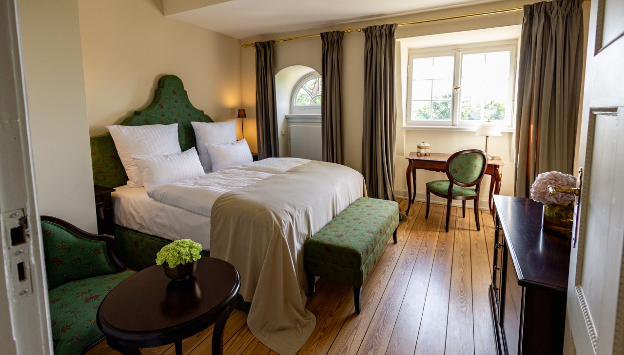 Een droom van een kamer in kasteel Neustrelitz, © Schloss Neustrelitz / Bianka Pogadl Een droom van een kamer in kasteel Neustrelitz, © Schloss Neustrelitz / Bianka Pogadl