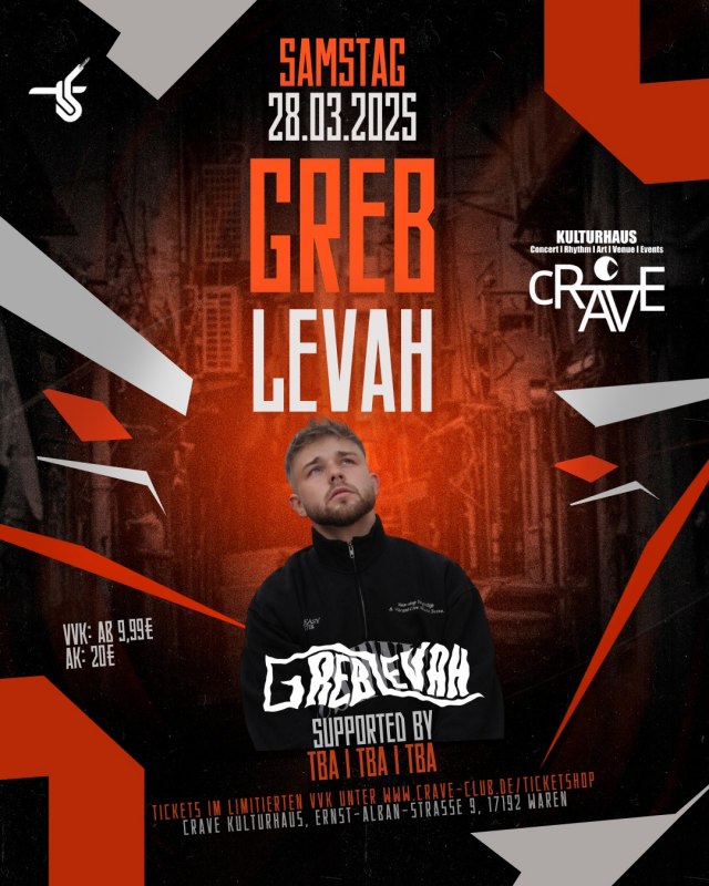 GREB LEVAH &ndash; LIVE IM CRAVE KULTURHAUS // &copy; cRAVE Kulturhaus