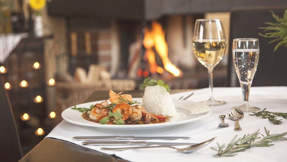 Kamin-Restaurant "Landhaus" im Tarnewitzer Hof, © Hotelanlage Tarnewitzer Hof Kamin-Restaurant "Landhaus" im Tarnewitzer Hof, © Hotelanlage Tarnewitzer Hof