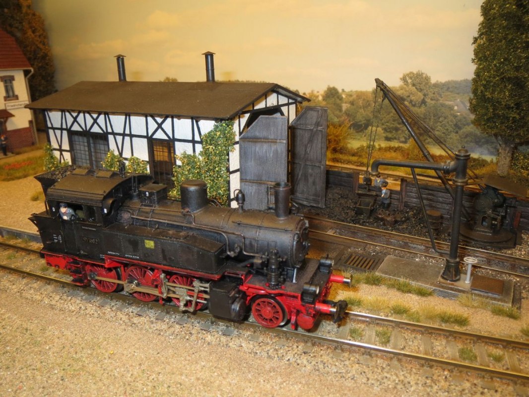 Modell einer Schmalspurbahn-Lokomotive // &copy; Michael Giersberg