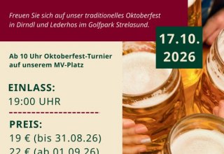 Oktoberfest im Golfpark Strelasund // © Golfpark Strelasund Oktoberfest im Golfpark Strelasund // © Golfpark Strelasund