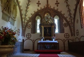 Reste einer gotischen figürlichen Malerei aus dem Ende des 14. Jahrhunderts, © Amt Recknitz-Trebeltal