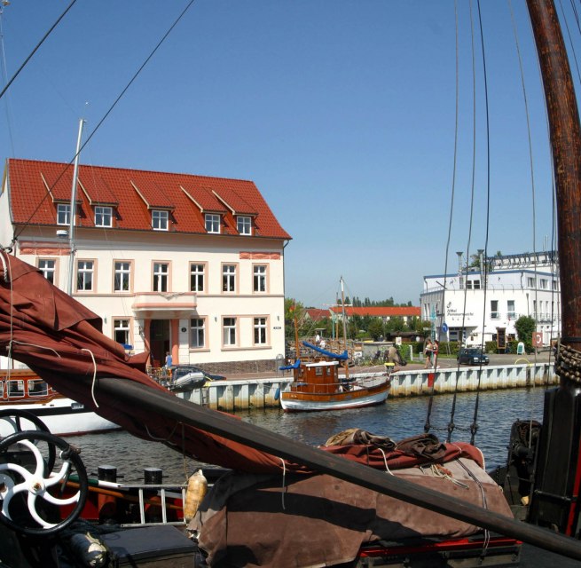 Stadthafen im Zentrum des Seebades Ueckerm&uuml;nde // &copy; Stadt Seebad Ueckerm&uuml;nde