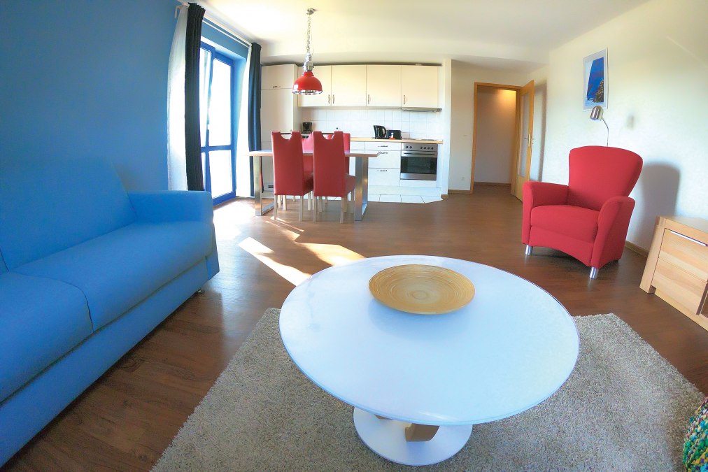 Eines der Captain’s Apartments für bis zu 6 Personen, © KUHNLE-TOURS Eines der Captain’s Apartments für bis zu 6 Personen, © KUHNLE-TOURS