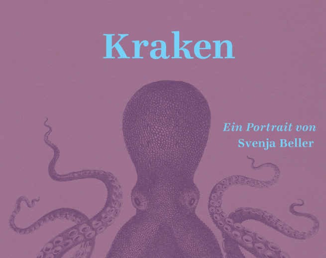Ein gezeichneter Kraken auf altrosa Hintergrund, © Svenja Beller Ein gezeichneter Kraken auf altrosa Hintergrund, © Svenja Beller