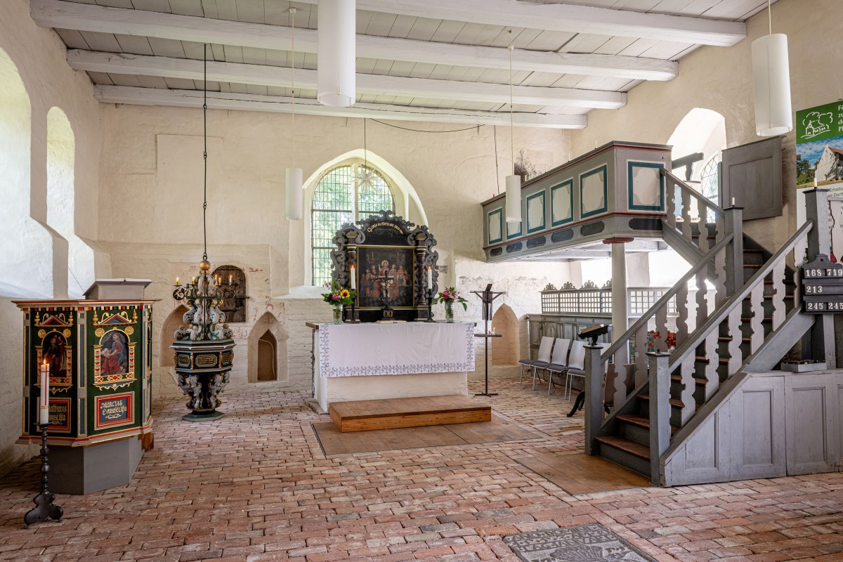 Innenansicht Dorfkirche Pinnow vor Usedom // © Torge Niemann Innenansicht Dorfkirche Pinnow vor Usedom // © Torge Niemann