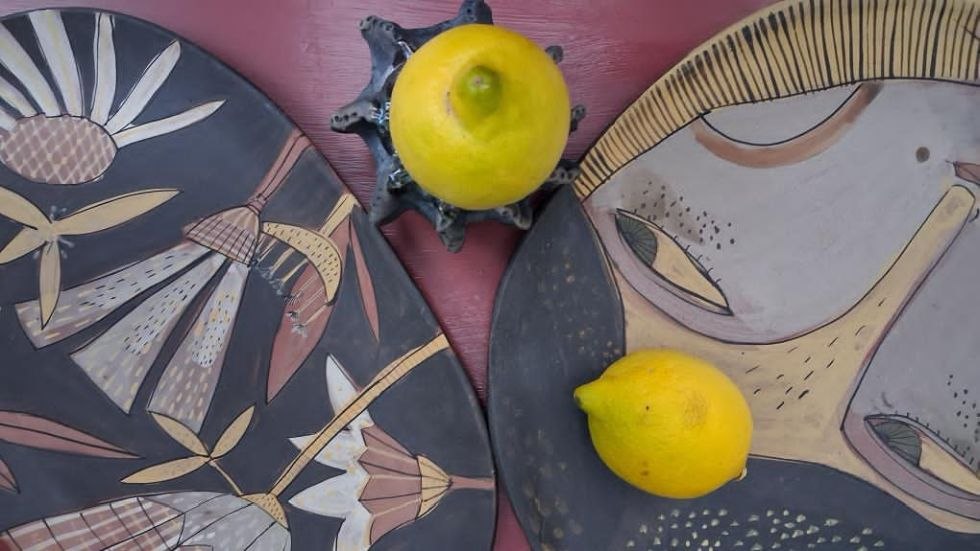 Malerei auf Keramik, &copy; Doreen Scheibe