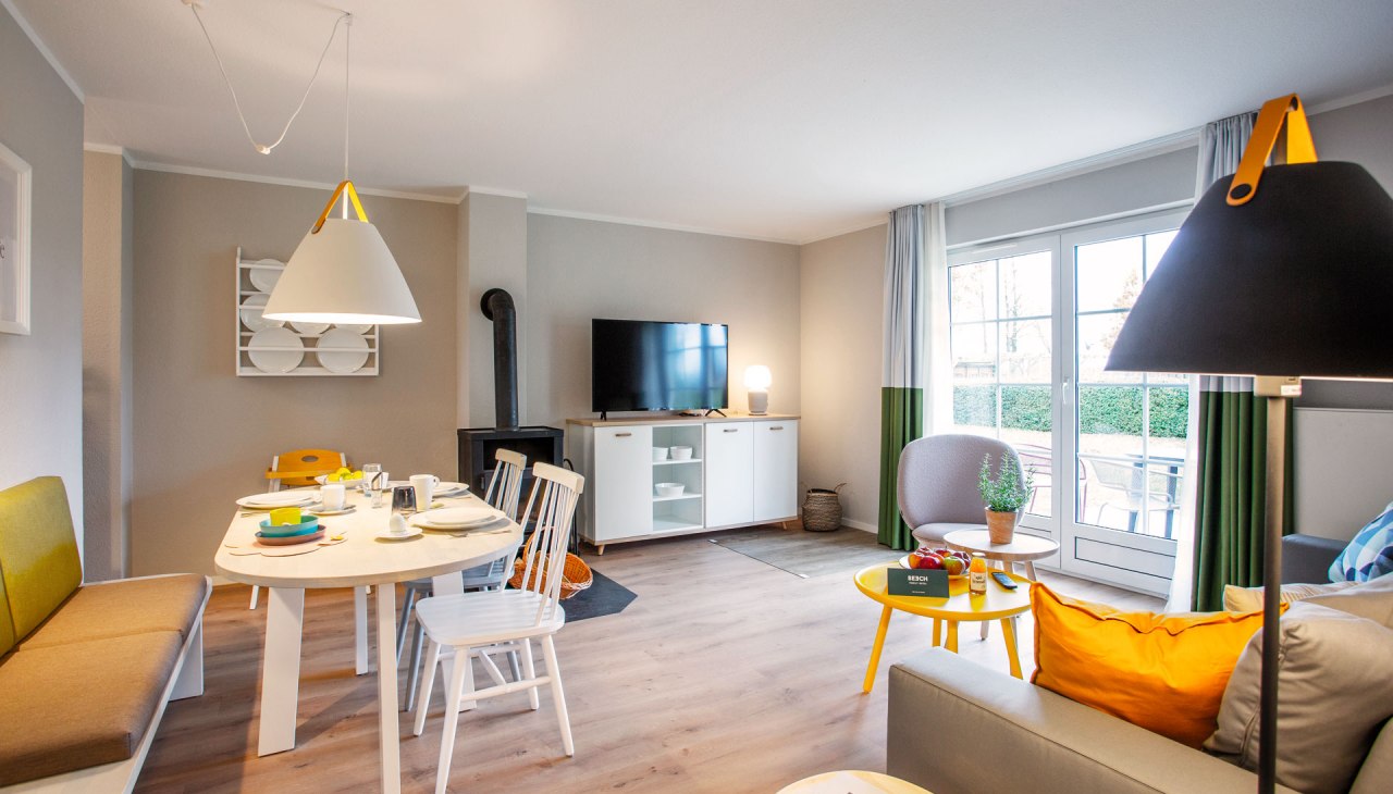 BEECH Resort Fleesensee - Wohnbereich, © Feriendorf Fleesensee GmbH BEECH Resort Fleesensee - Wohnbereich, © Feriendorf Fleesensee GmbH