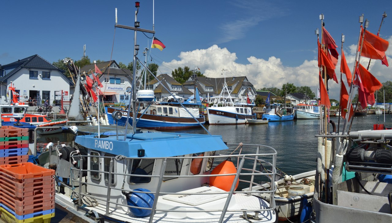 Vissershaven in Vitte, © Hiddenseer Hafen- und Kurbetrieb Vissershaven in Vitte, © Hiddenseer Hafen- und Kurbetrieb