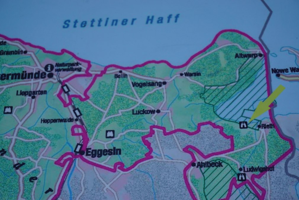 Karte Neuwarper See und Umgebung, © tvv-bock Karte Neuwarper See und Umgebung, © tvv-bock