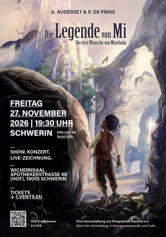 Einladung.Reservierung unter https://www.cvents.eu/de/die-legende-von-mi-ein-konzert-show-abend-der-besonderen-art-schwerin-27112026/ // © Atelier Auderset Einladung.Reservierung unter https://www.cvents.eu/de/die-legende-von-mi-ein-konzert-show-abend-der-besonderen-art-schwerin-27112026/ // © Atelier Auderset