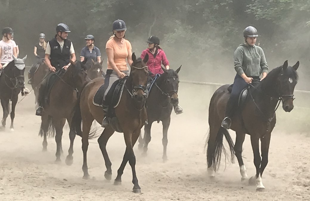 Formation bilden vorm Ausritt nach Bömitz, © Karoline Görs