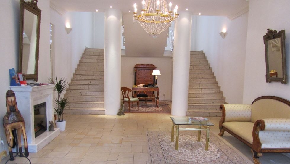 Foyer in het Friedrich-Franz-Palais, © Hotel Friedrich-Franz-Palais Foyer in het Friedrich-Franz-Palais, © Hotel Friedrich-Franz-Palais