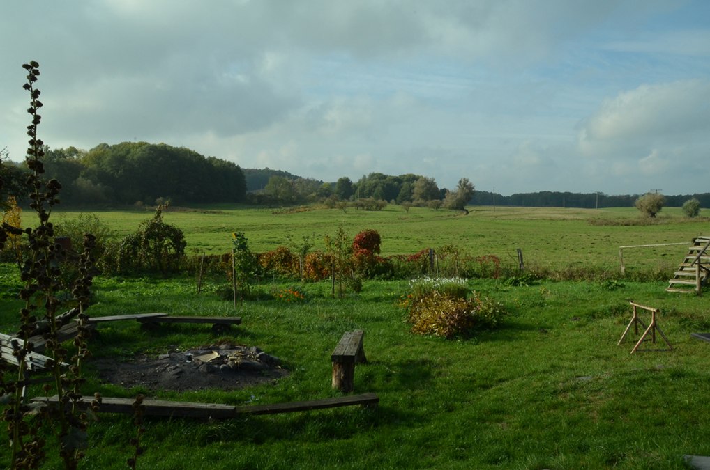 Blick auf Garten und Schafsweide, © Martina Zienert Blick auf Garten und Schafsweide, © Martina Zienert