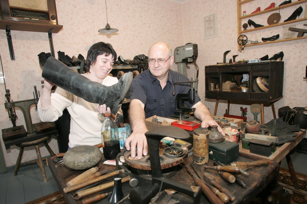 Ausstellung "Schuhmacherwerkstatt", © Tourismusverein Fürstenwerder