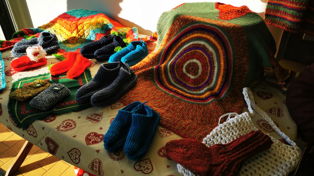 Kunsthandwerkermarkt: Strickwaren, © Ostseemühle Kunsthandwerkermarkt: Strickwaren, © Ostseemühle