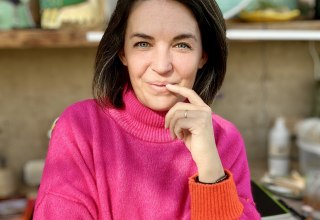 Podcast KUNST! SPRICH! mit Frieda Bruhn im Kunstatelier Warnemünde, © Frieda Bruhn Podcast KUNST! SPRICH! mit Frieda Bruhn im Kunstatelier Warnemünde, © Frieda Bruhn