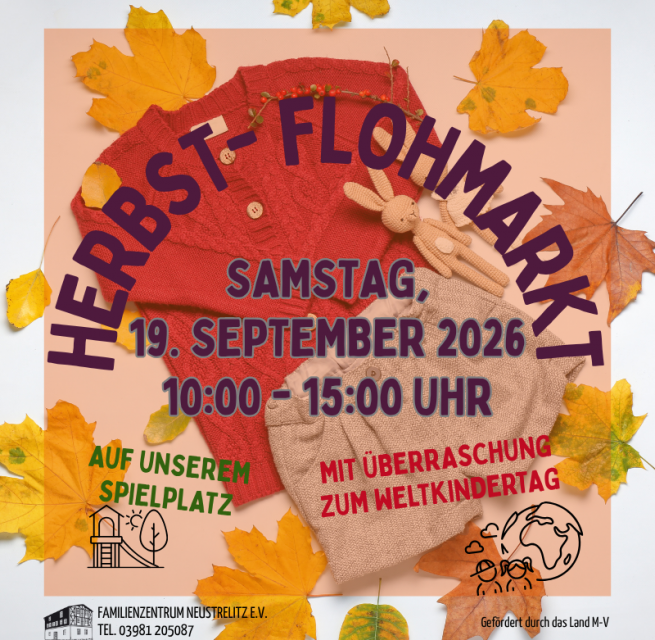 Flohmarkt mit &Uuml;berraschung // &copy; Familienzentrum Neustrelitz