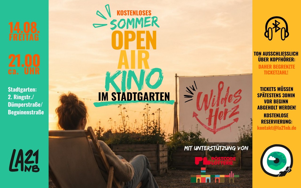 Flyer Open Air Kino // © Lokale Agenda 21 Neubrandenburg e.V. Flyer Open Air Kino // © Lokale Agenda 21 Neubrandenburg e.V.