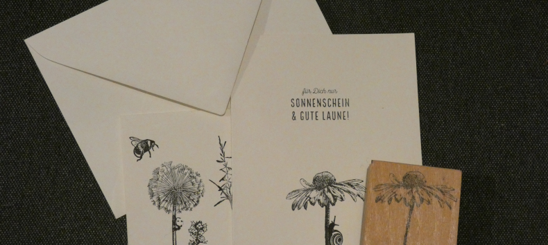 Naturstempelmotive auf Karten, &copy; Birte Schadlowski/M&uuml;ritzeum