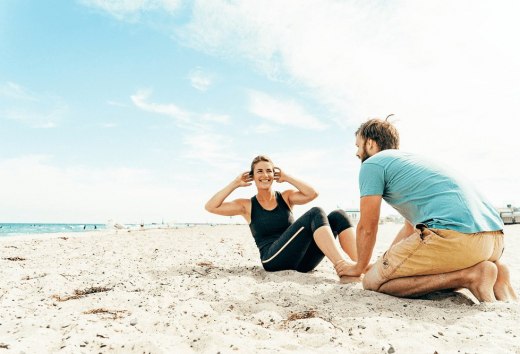 Sit-Ups mit Meerblick // © MV-T/H2F Sit-Ups mit Meerblick // © MV-T/H2F