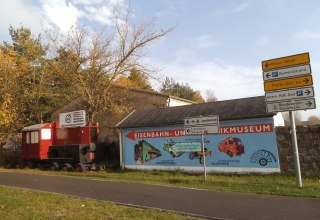 Richtungsweiser Eisenbahn - & Technikmuseum Prora // &copy; Tourismuszentrale R&uuml;gen