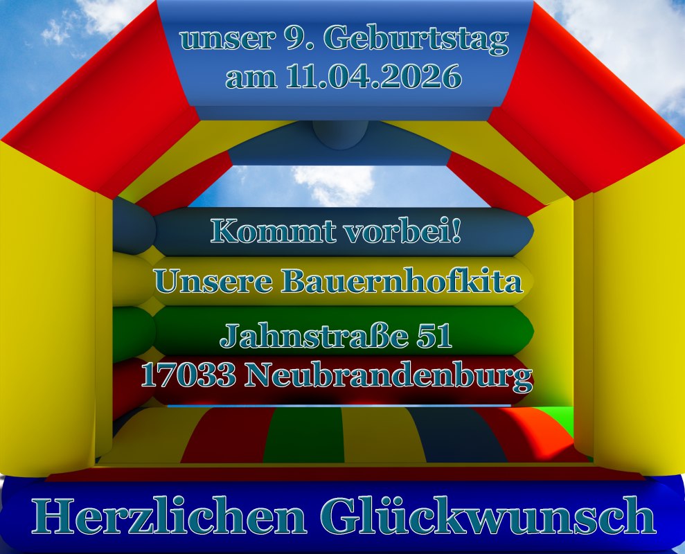 Diese tolle H&uuml;pfburg ist ein Teil vom bunten Programm., &copy; Fred Freese