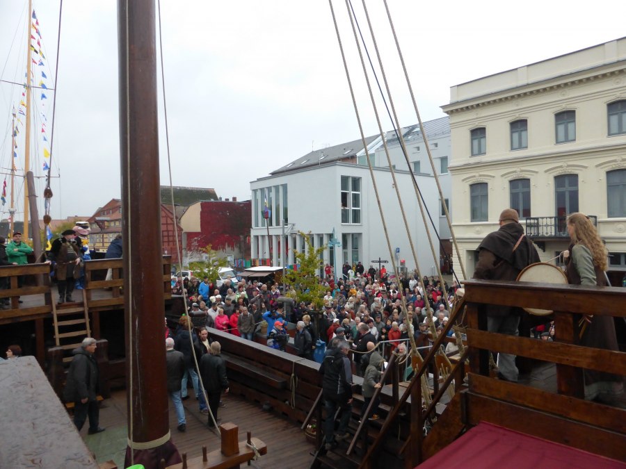 Am 17.10.2015 wurde die Kogge auf den Namen UCRA getauft, &copy; Uta Sommer