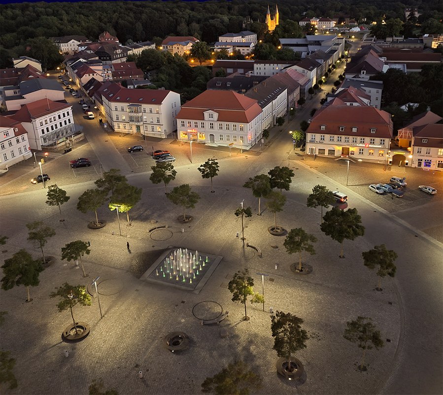 Neustrelitz marktplein // © R. Altmann Neustrelitz marktplein // © R. Altmann