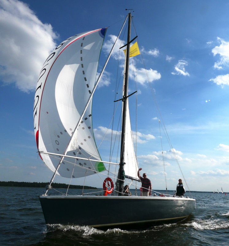 Segeln &uuml;ber den Greifswalder Bodden // &copy; Segelschule Greifswald Dieter Knopp