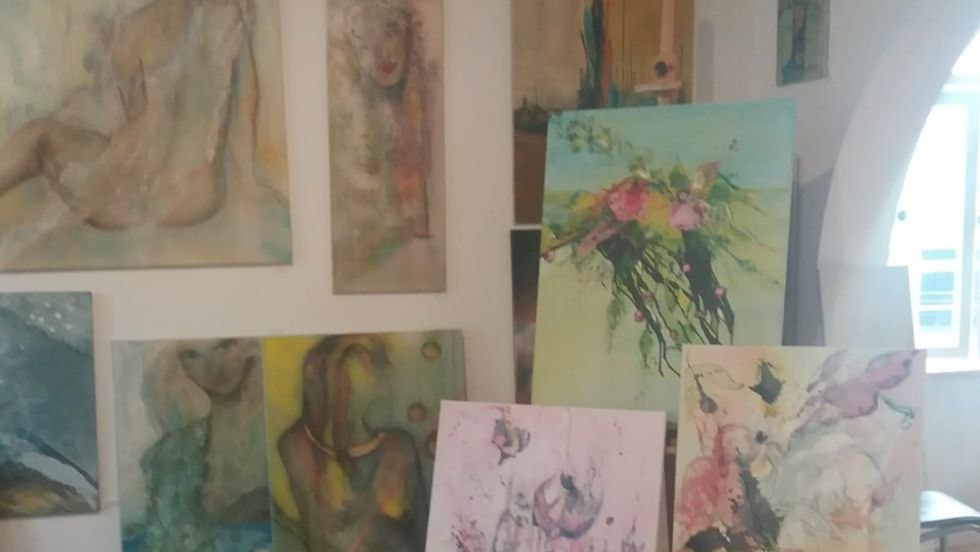 Innenansicht Atelier / Galerie, © Dorit Markwart Innenansicht Atelier / Galerie, © Dorit Markwart