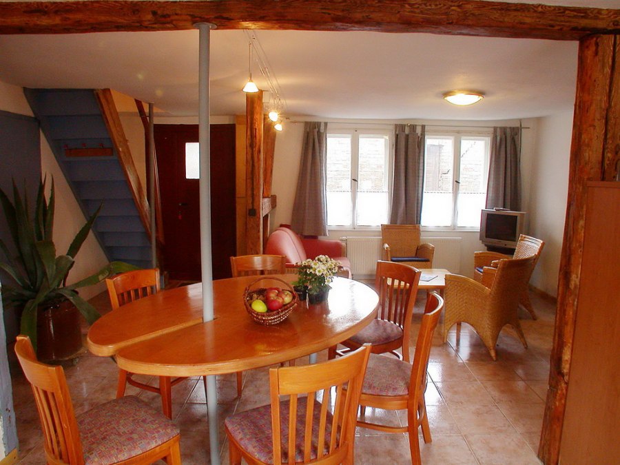 Das Ferienhaus für 6 Personen hat eine gemütliche Wohnküche, © Michael Kirsten Das Ferienhaus für 6 Personen hat eine gemütliche Wohnküche, © Michael Kirsten