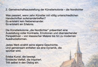 Plakat // &copy; K&uuml;nstlerkolonie - die Nordlichter