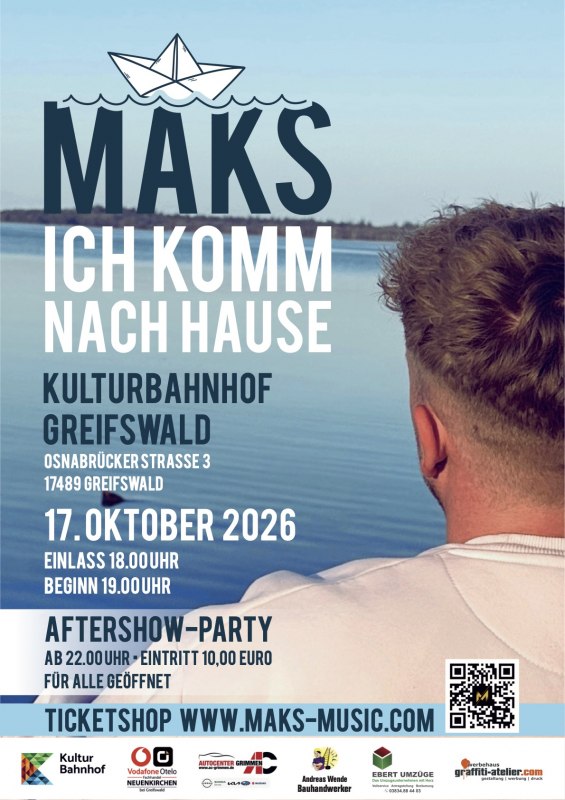 Plakat for arrangementet »Jeg kommer hjem« // © Max Schrut Plakat for arrangementet »Jeg kommer hjem« // © Max Schrut