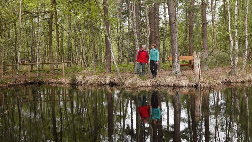 Wanderer am Moorsee im Großen Ribnitzer Moor // © MV-T/outdoor-visions.com Wanderer am Moorsee im Großen Ribnitzer Moor // © MV-T/outdoor-visions.com