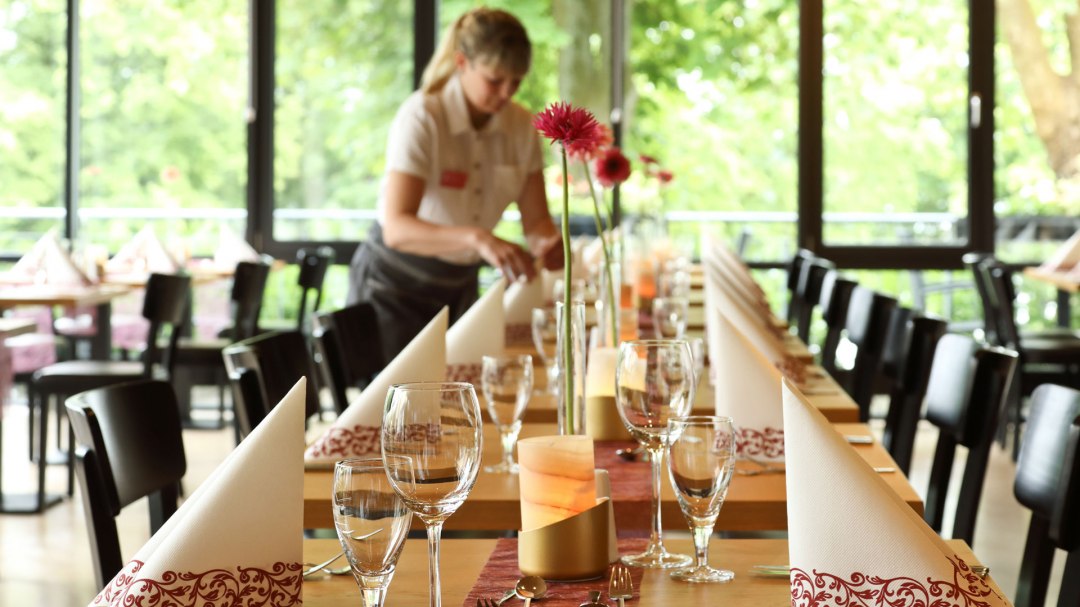 Speisesaal im Hotel Amsee, © Hotel Amsee GmbH Speisesaal im Hotel Amsee, © Hotel Amsee GmbH