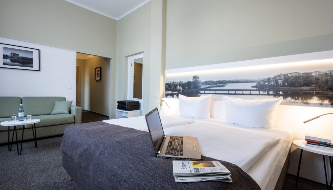Hotelzimmer Hotel am Schlosspark, © Christina Czybik Hotelzimmer Hotel am Schlosspark, © Christina Czybik