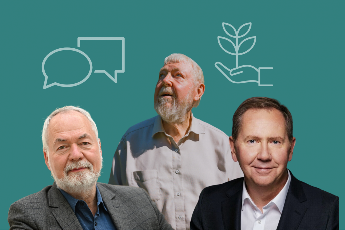 &copy; Markus Meckel (&copy; Soeren Stache, dpa), Michael Succow (&copy; Jason Kr&uuml;ger) und Heiko Mira&szlig; (&copy; Susie Knoll)