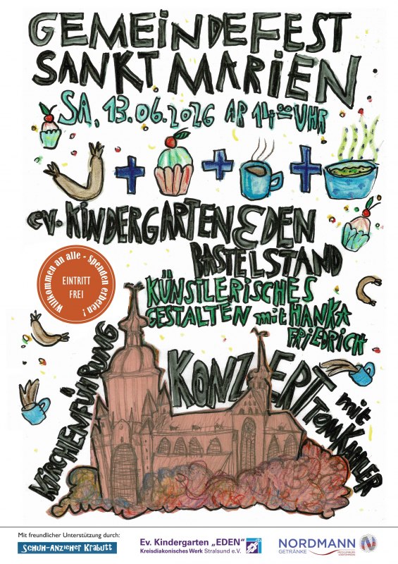 Gemeindefest 13.06.2026 St. Marien Stralsund // &copy; Ev. Kindergarten Eden