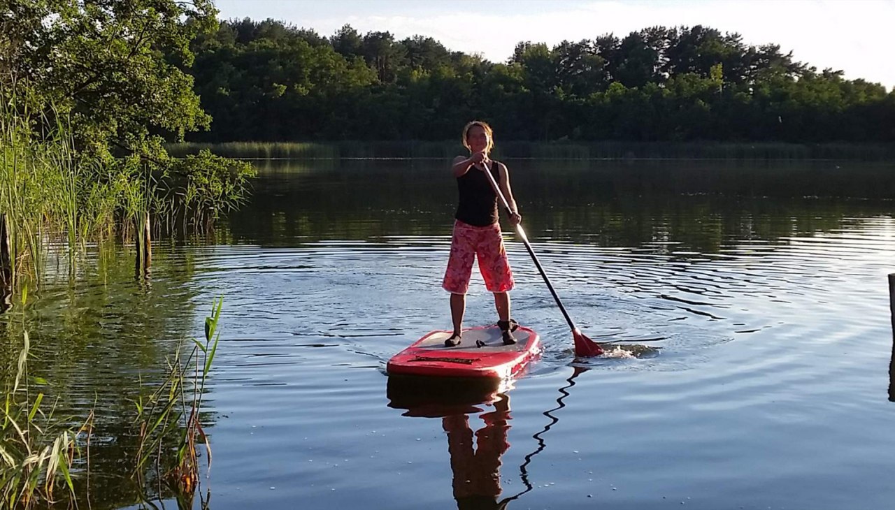 Neues probieren! feste SUP Boards - auch f&uuml;r Anf&auml;nger geeignet, &copy; northtours, Kr&auml;mer, Polly Ferienhof