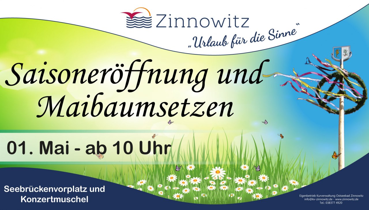 Saisoner&ouml;ffnung mit traditionellem Maibaumsetzen, &copy; Saisoner&ouml;ffnung Ostseebad Zinnowitz auf Usedom