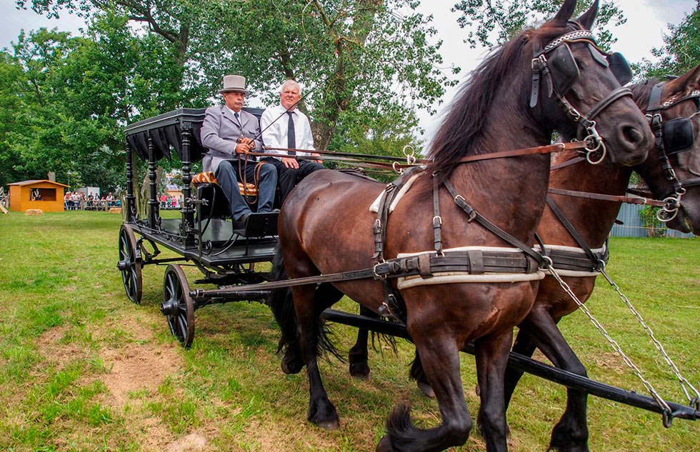 Der historische Leichenwagen, &copy; Freilichtmuseum Klockenhagen